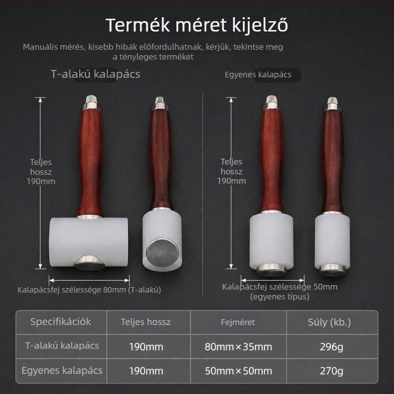 Nylon bőr gravírozó kalapács DIY bőrművességhez