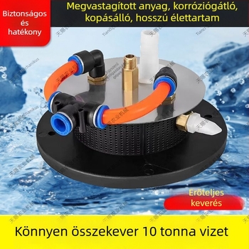 Légenergiával hajtott mezőgazdasági keverő és automata permetező