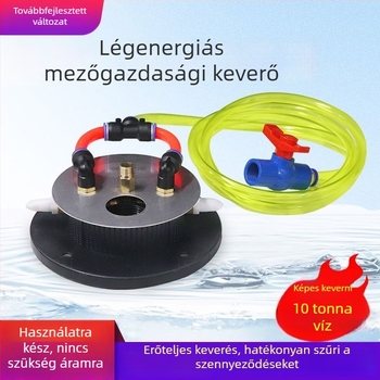 Légenergiával hajtott mezőgazdasági keverő és automata permetező