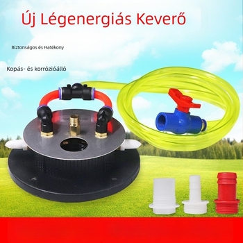 Légenergiával hajtott mezőgazdasági keverő és automata permetező
