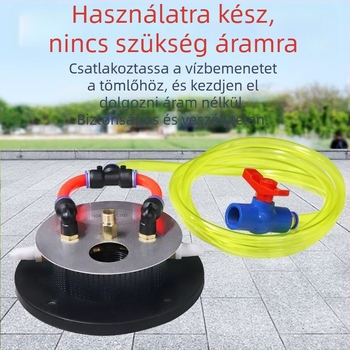 Légenergiával hajtott mezőgazdasági keverő és automata permetező