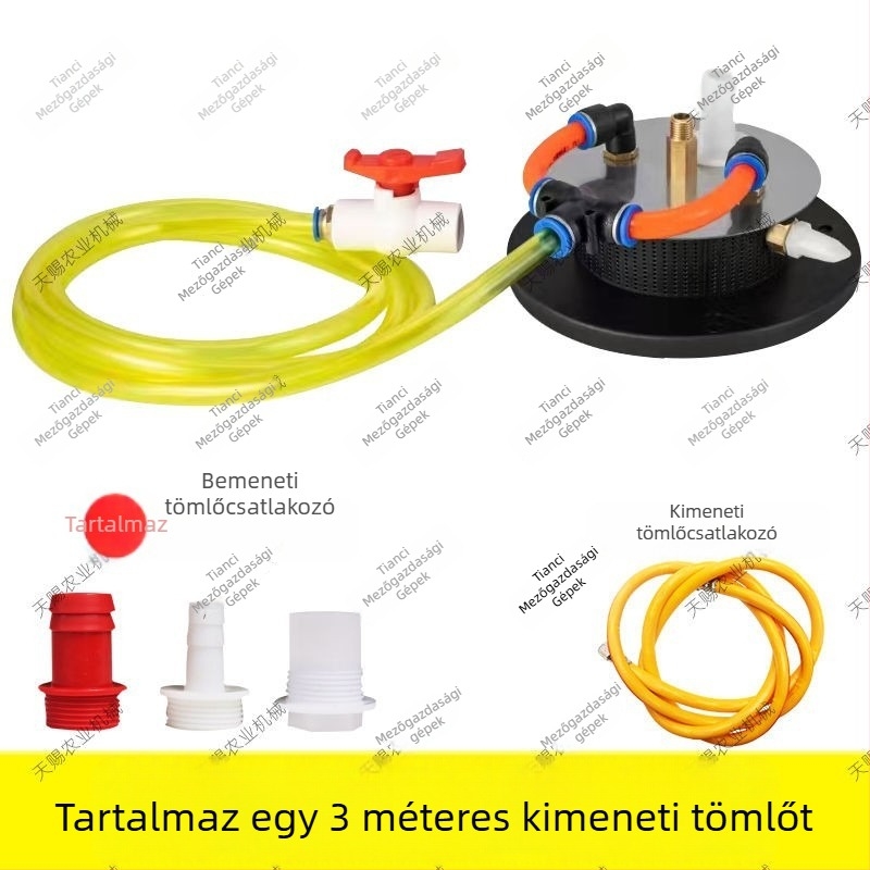 Légenergiával hajtott mezőgazdasági keverő és automata permetező