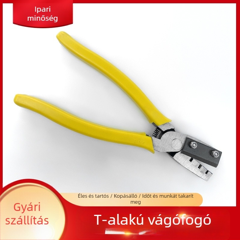 T-típusú vágó- és drótsupaszító fogó, sokoldalú elektromos szerelőknek készült eszköz vezetékekhez