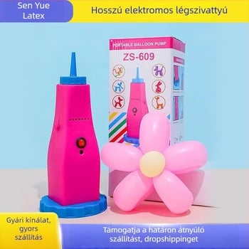 Hosszú lufi elektromos pumpa, hordozható felfújó készülék