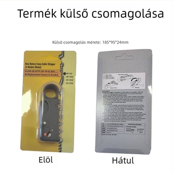 Többfunkciós vezetékcsupaszító fogó koaxiális, videó- és telefonkábelekhez