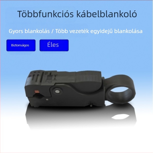 Többfunkciós vezetékcsupaszító fogó koaxiális, videó- és telefonkábelekhez