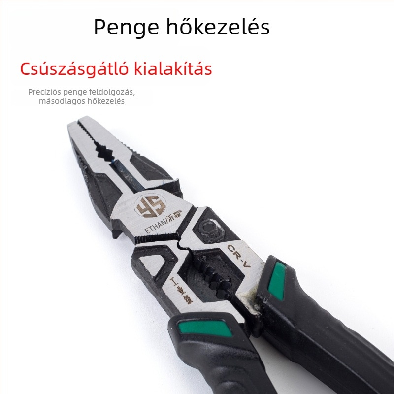 9 hüvelykes ipari minőségű multifunkciós fogó villanyszerelők számára, tűhegyes és lapos szájú