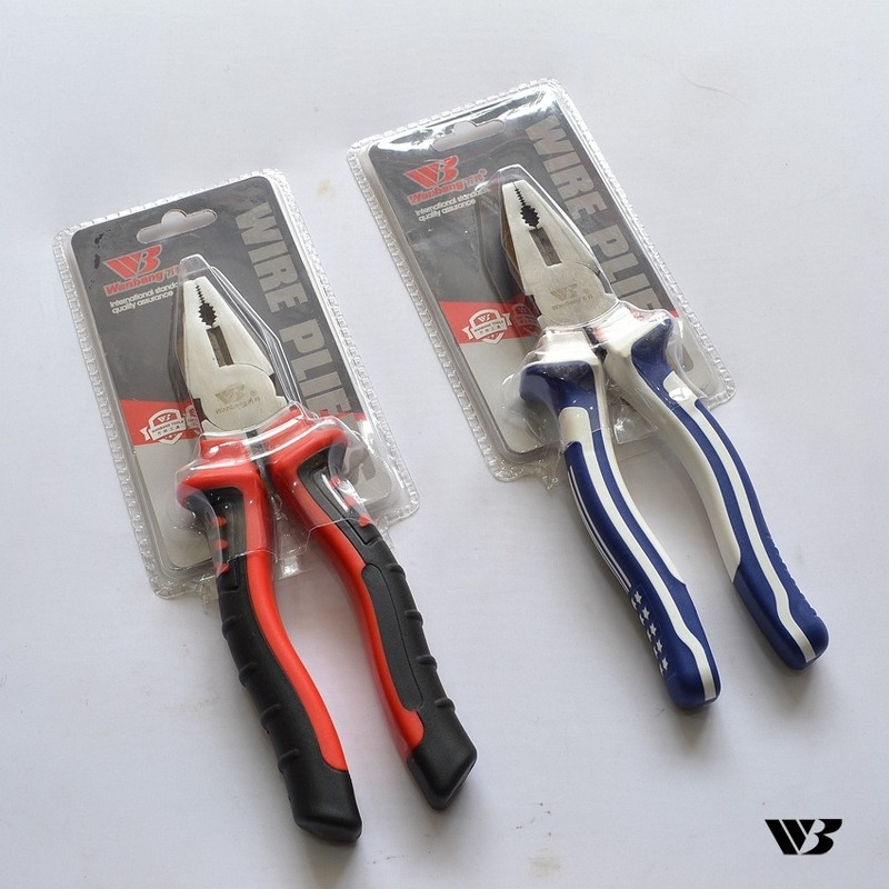 Wanbang eszközök: drótfogó és zárható fogó, blisztercsomagolásban, 8 hüvelykes