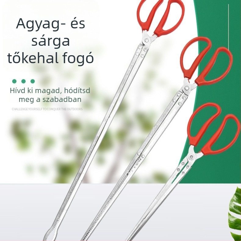Hosszított tengeri horgászklippek – rozsdamentes acél, csúszásgátló felület