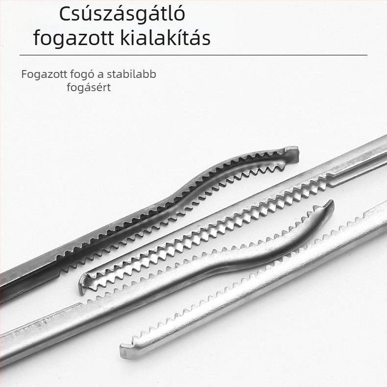 Hosszított tengeri horgászklippek – rozsdamentes acél, csúszásgátló felület