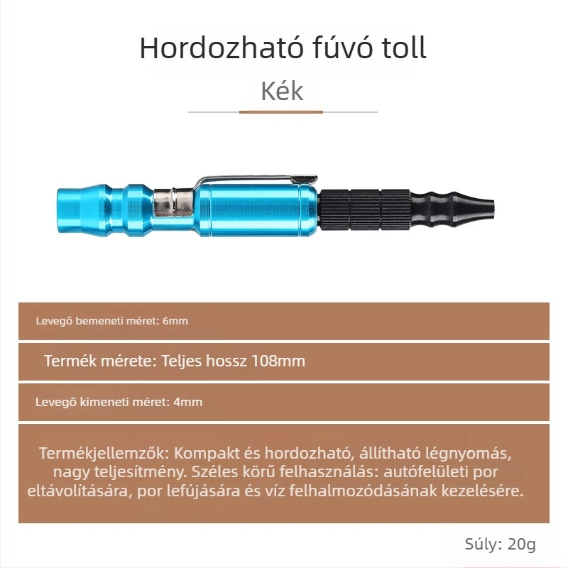 Állítható nyomású porfújó pisztoly — hordozható pneumatikus levegőfúvócső