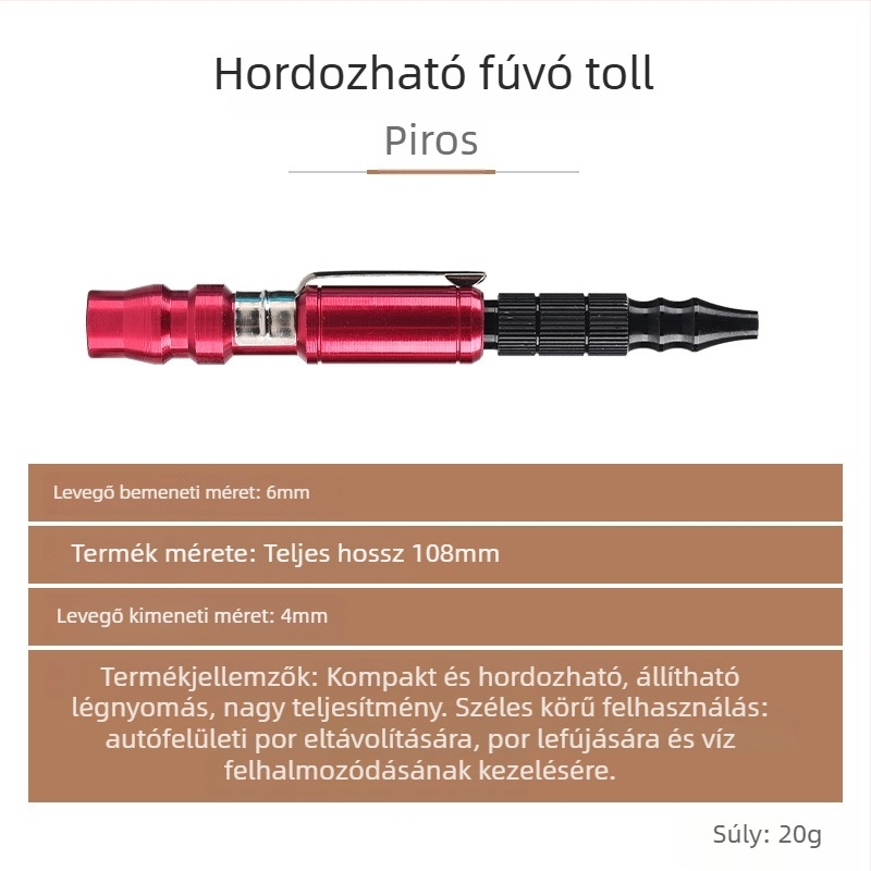 Állítható nyomású porfújó pisztoly — hordozható pneumatikus levegőfúvócső