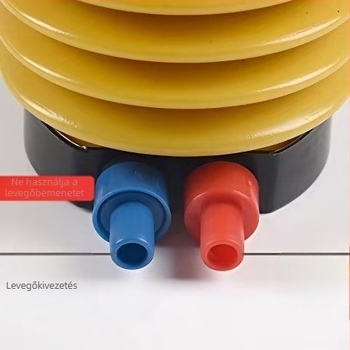 Lábpedálos kézi felfúvó pumpa ballonokhoz, úszógyűrűkhöz, ugráló lóhoz és jóga labdához