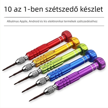 10 az 1-ben kézi csavarhúzó készlet telefon javításhoz és szétszereléshez, többfunkciós S2 szerszám