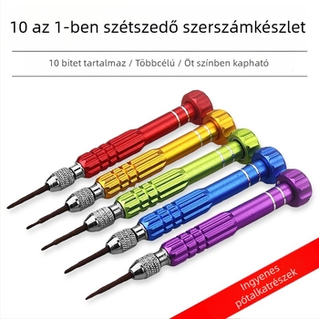 10 az 1-ben kézi csavarhúzó készlet telefon javításhoz és szétszereléshez, többfunkciós S2 szerszám