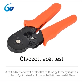 Chuangwei Cső-típusú terminálszerelő crimpelő fogó, kézi, szigetelt terminál crimpelő, többfunkciós, különböző méretek, 50# acél