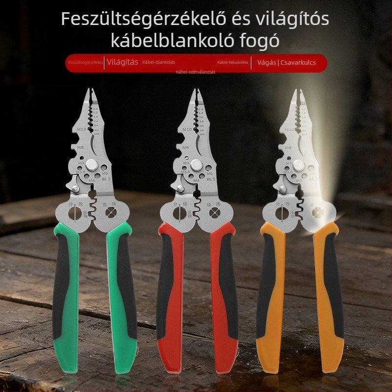 Fengxiang Többcélú huzal szigetelés eltávolító és vágó–krimpelő fogó