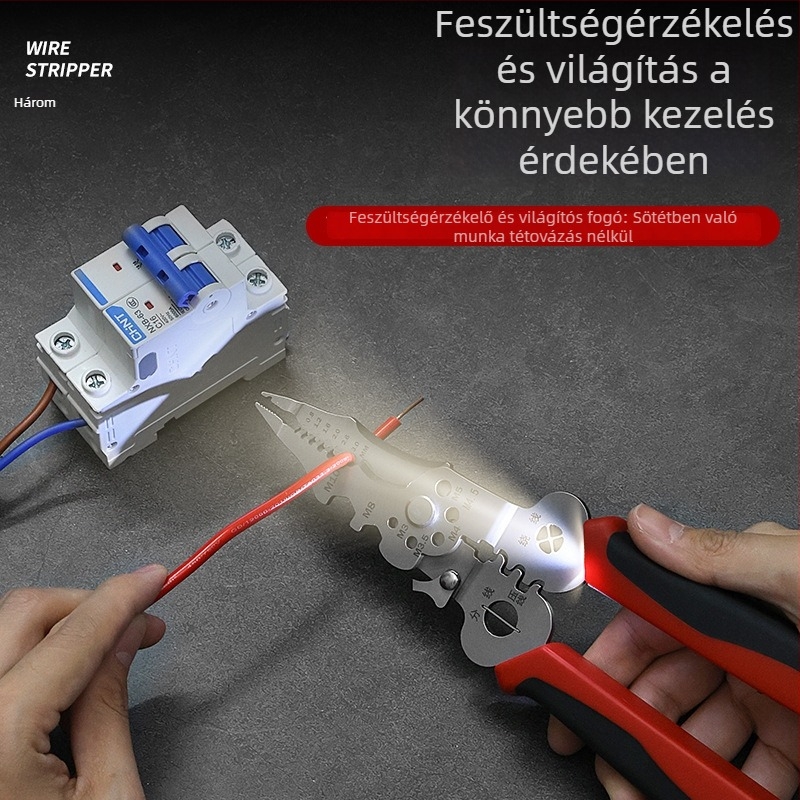 Fengxiang Többcélú huzal szigetelés eltávolító és vágó–krimpelő fogó