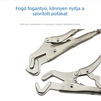 Nagy teherbírású önzáró sascsőrös fogó hegesztéshez, multifunkcionális záró fogó, speciális formák