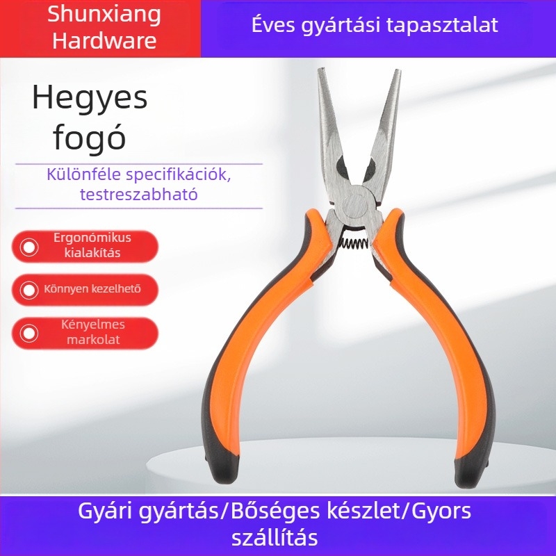 Tűhegyes fogó, kézzel készített ékszerfogó DIY ékszerekhez