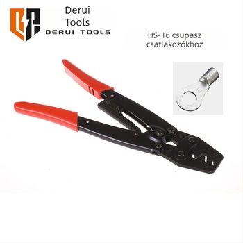 Derui Tools HS-16 OT UT Üres terminálok crimpelőfogója, japán ratchet mechanizmus