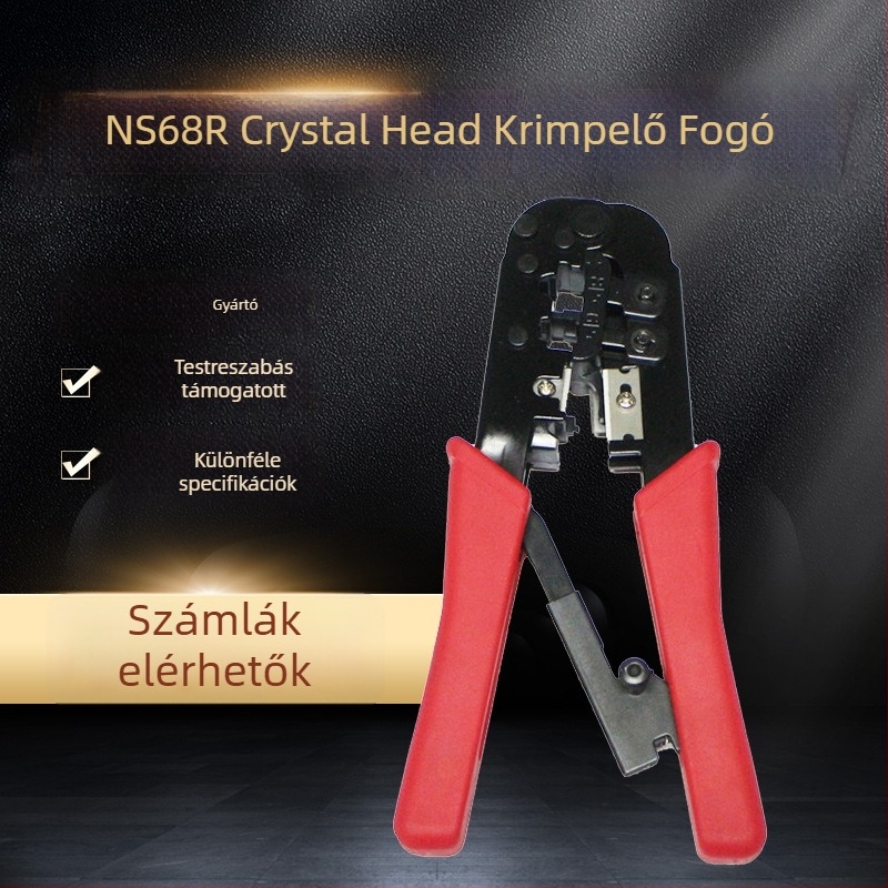 568 Rövid pengéjű RJ45 Crystal Head crimpelőfogó – Modell J45-11