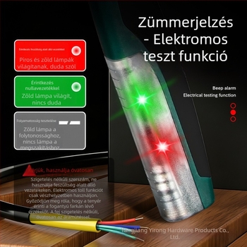 Key Card 8-in-1 villanyszerelő készlet feszültségmérővel, vezetékek levágására szolgáló fogóval, kábelvágóval és crimpelő eszközzel