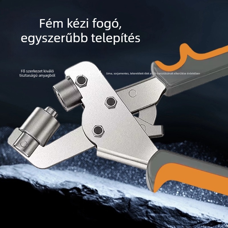 Többfunkciós lyukasztó fogó övekhez, bőrhöz, papírhoz és fémhez