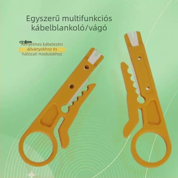 Többfunkciós huzalcsupaszító szerszám koaxiális és hálózati kábelekhez