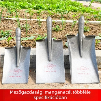 Military Seal ásó: síkfejű, teljes acélból készült megerősített ásó, mezőgazdasági vaslápát, mangánacél téglalap alakú ásó