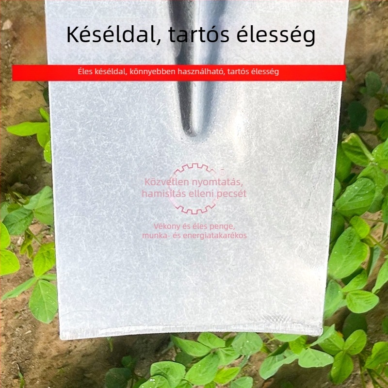 Military Seal ásó: síkfejű, teljes acélból készült megerősített ásó, mezőgazdasági vaslápát, mangánacél téglalap alakú ásó