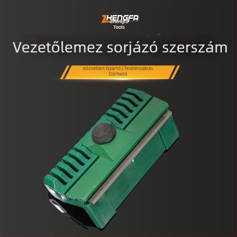 Vezetőlemezzel ellátott élező- és burr-eltávolító készlet