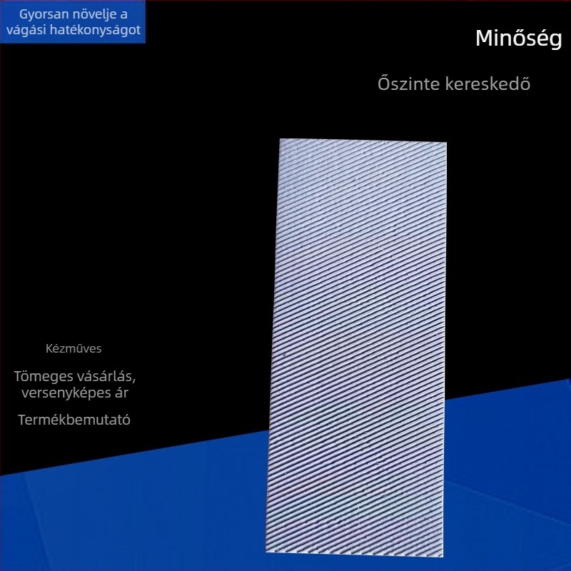Magas széntartalmú acél lapos reszelő faragáshoz, méretek 59×24×5 mm