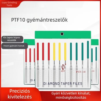 Yipin gyémánt reszelő PTF10 formák polírozására, sík ferde ultra‑fin ötvözetes