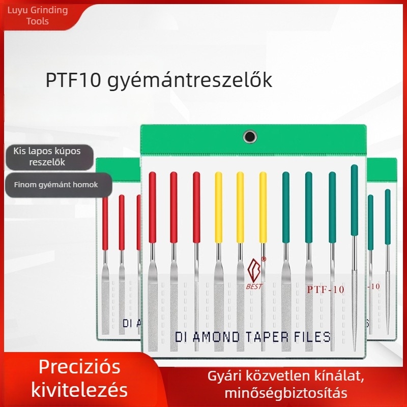 Yipin gyémánt reszelő PTF10 formák polírozására, sík ferde ultra‑fin ötvözetes