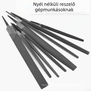 Acél reszelő készlet szerelőkhöz: háromszög-, kör- és négyszögreszelő különböző méretekben (6–12 hüvelyk)