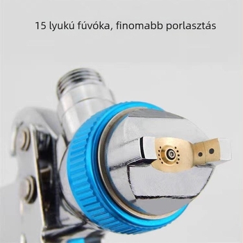 H887 pneumatikus spraypisztoly autókhoz, bútorokhoz és gépekhez — 15 lyukú, nagy atomizációjú alapozó- és felületfestéshez