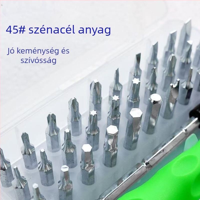 32 az 1-ben precíziós csavarhúzó készlet mobiltelefonok szétszereléséhez CR-V bitekkel