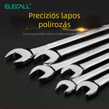 Kétfunkciós nyitott végű kulcs készlet, rozsdamentes, méret 10