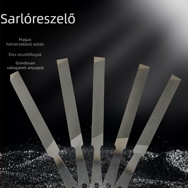Mezőgazdasági sarlófájl acélból, gömbfejű, sík profil, egyszeres és kétszeres vágású, méretek 6–12 hüvelyk