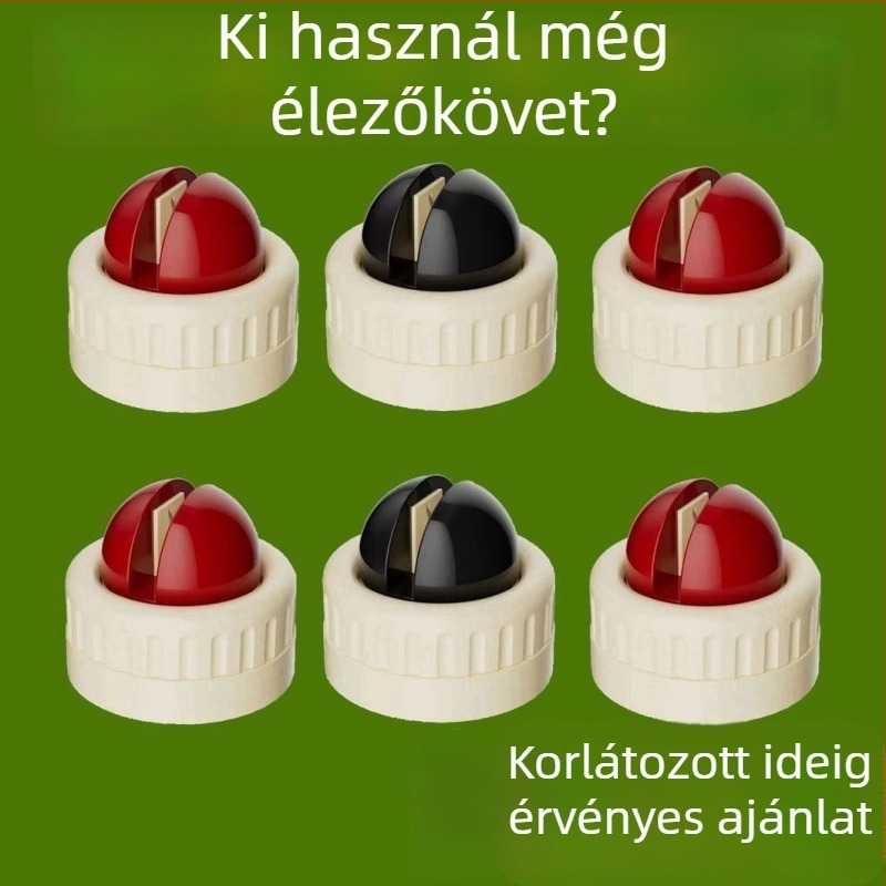 Rögzített szívófejes élező eszköz konyhai késekhez és ollókhoz, gyémánt élező kő