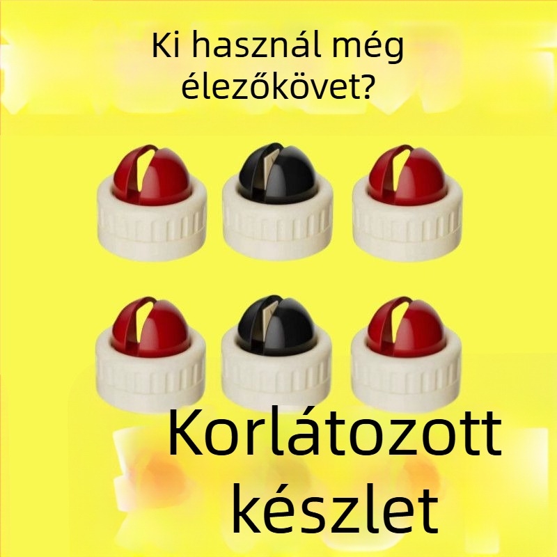 Rögzített szívófejes élező eszköz konyhai késekhez és ollókhoz, gyémánt élező kő