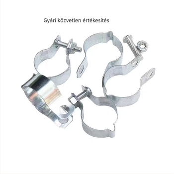 Galvanizált földelő csipesz JDG/KBG/SC vezetékekhez, csővezeték földeléshez