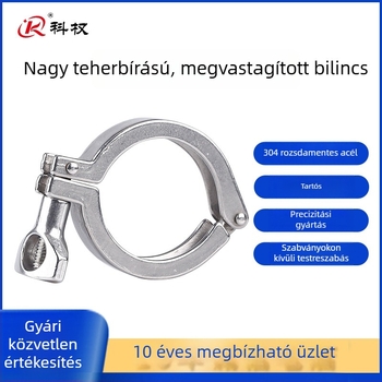 Kequan nehéz teherbírású gyorscsatlakozó szorító, 304 rozsdamentes acél, precíziós öntvény, vastagodott gyors összekötő