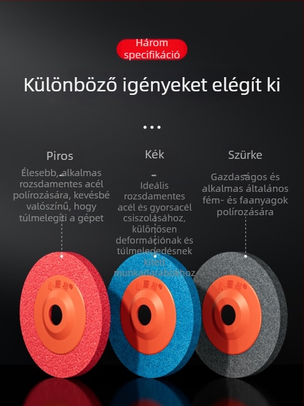 100 × 16 mm Kis Abrazív Szálas Kerék Szögcsiszolóhoz – Rozsdamentes acél polírozó korong, Nylon polírozó kerék