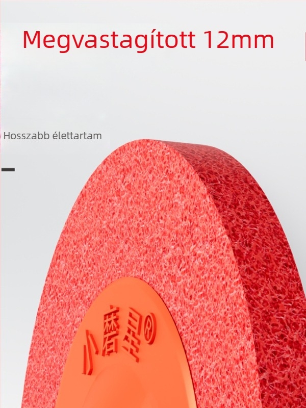 100 × 16 mm Kis Abrazív Szálas Kerék Szögcsiszolóhoz – Rozsdamentes acél polírozó korong, Nylon polírozó kerék