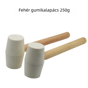 250 g fehér gumikalapács, fa nyéllel, csempék és padló szereléséhez — robbanásbiztos