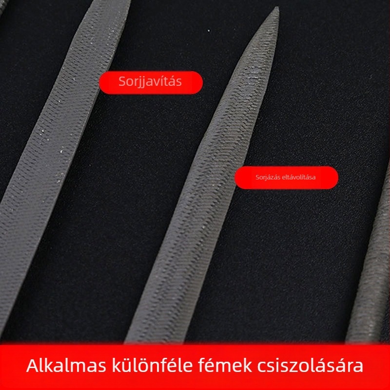 Faipari síkreszelő készlet Mitsubishi reszelővel, három körreszelő és gyémántos reszelő.
