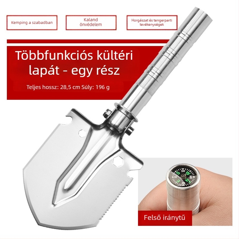 Kültéri többfunkciós összecsukható katonai ásó járművekhez, horgászathoz, kertészkedéshez és mezőgazdasághoz
