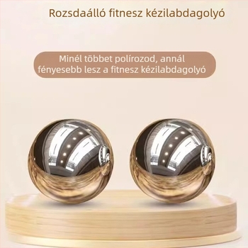 304 rozsdamentes acél tömör golyó kézi masszázsra és fogáshoz, polírozott felületű masszázsgolyó